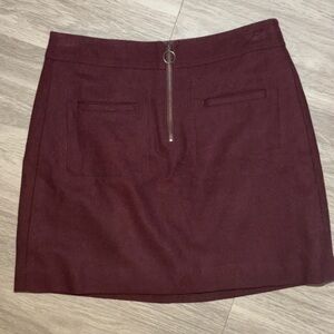 Madewell Wool Mini Skirt